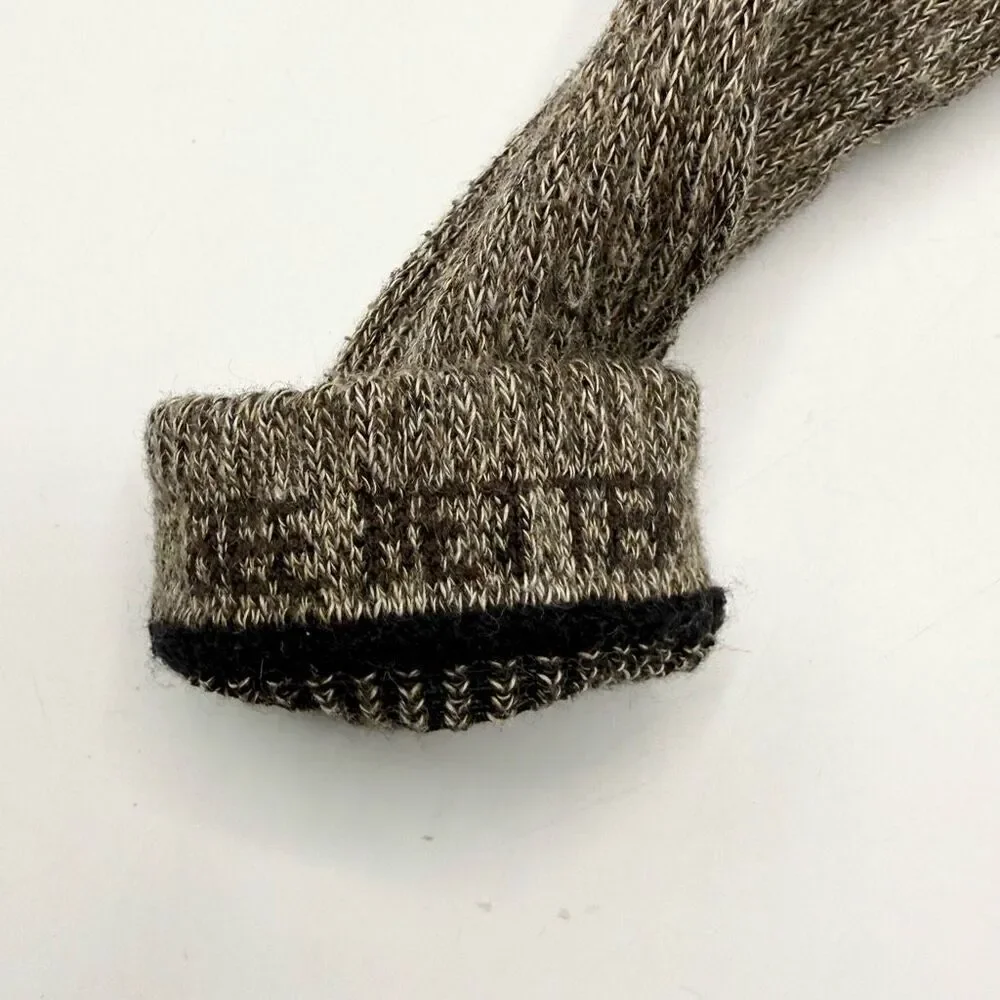 Bombas Heathered Brown Cotton Crew Neck Socks - Men’s US SM